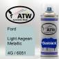 Preview: Ford, Light Aegean Metallic, 4G / 6051: 400ml Sprühdose, von ATW Autoteile West.
